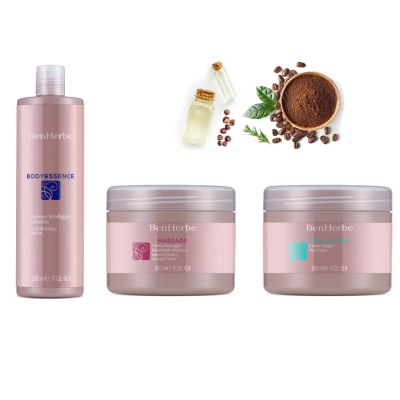 ANTICELLULITE Massage Cream + Mud Cream + Bandage Kit - Ben Herbe Cell System