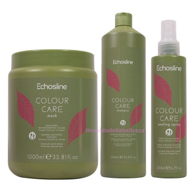 Kit Shampoo 1000ml + Mask Color Protection 1000ml + Sealing Spray 200ml - Colour Care - ECHOSLINE-