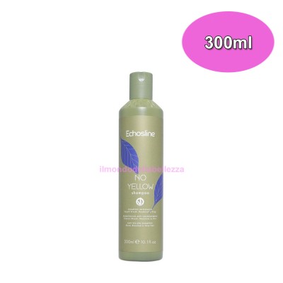 Shampoo Antigiallo - Capelli Biondi, Decolorati o Grigi - No Yellow - ECHOSLINE