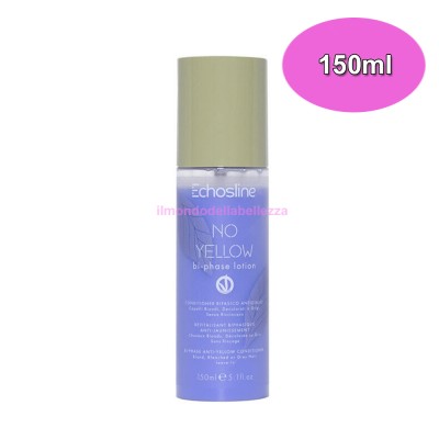 Biphasic Anti-Yellow Conditioner 150ml - Blonde, Bleached or Gray Hair - No Yellow - ECHOSLINE