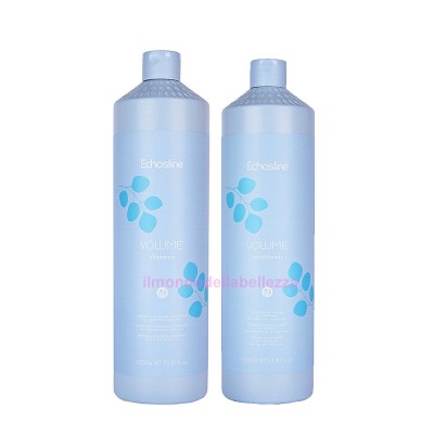 Shampoo Kit 1000ml + Conditioner Volume 1000ml for Thin Hair - Volume - ECHOSLINE
