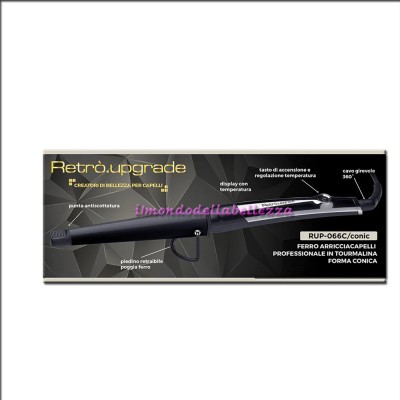 Professional Tourmaline Conical Section Hair Iron - Rup066C - RETRO.UPGRADE