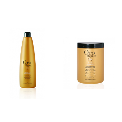 Kit large Shampoo + Mask - Fanola Gold Therapy
